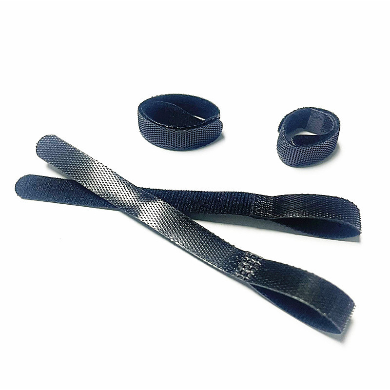 供应P型尼龙背靠背魔术贴扎带数据线电源线收纳固定带猫头捆绑带