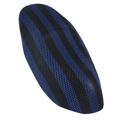 Electric car cushion Four Seasons Universal Motorcycle Cushion Cover - black-and-blue-stripes-s-code