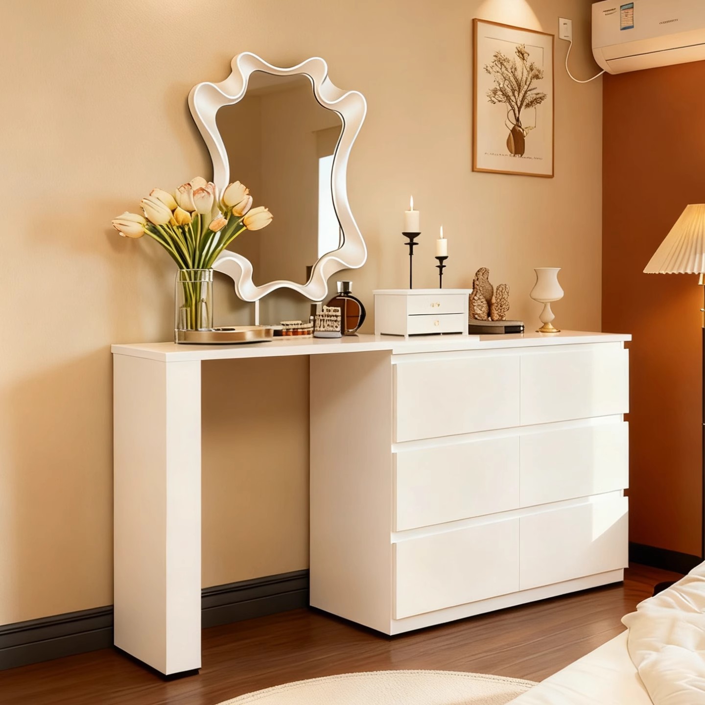 New Steel Dresser Bedroom Cupboard Dresser Integrated Small Apartment Desk Bedside Cabinet Dresser Dresser