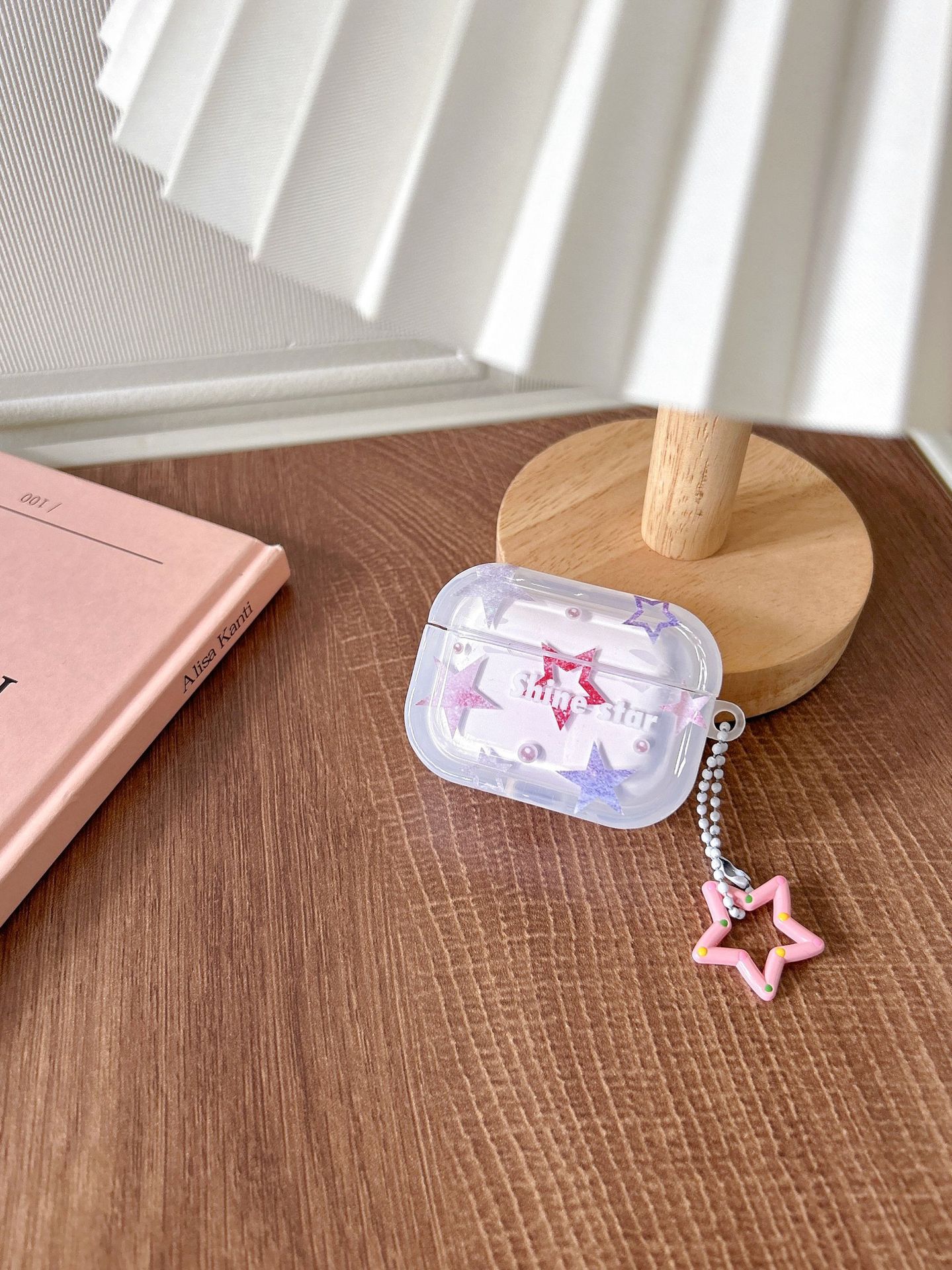 Pearl star for airpods 3 protective case pro2 Bluetooth 1/2 generation earphone case hanging chain_voghion.com