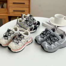 儿童运动鞋2025秋季新款男童老爹鞋休闲女童鞋子冬季加绒女宝跑鞋