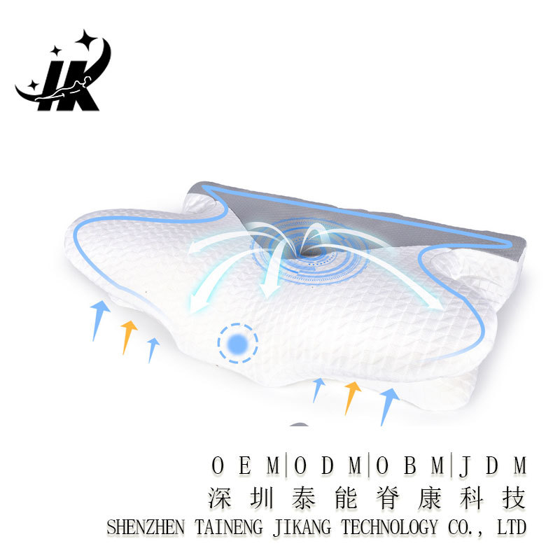 OEM personalizado memoria de algodón explosión tipo mariposa almohada de tracción cervical transfronteriza almohada de tracción ergonómica función de protección del cuello dormir lateral image 17