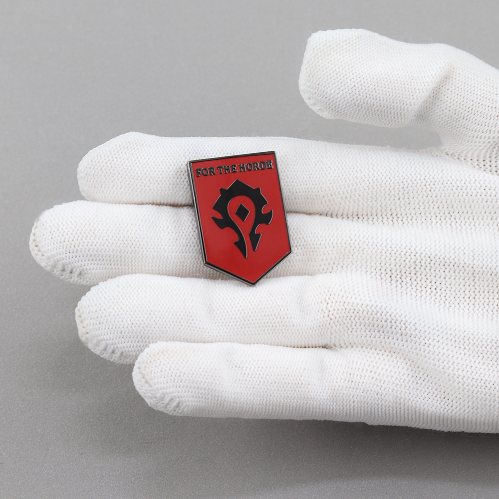 World of Warcraft for the Horde Slogan Badge Game Brooch Peripheral Player Fan Gift Collection Backpack Accessories