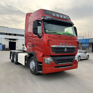 Sold to Africa Howo T7 Tractor Head, Used 10-Wheel Heavy Truck, 450 Horsepower Cargo Transport Head