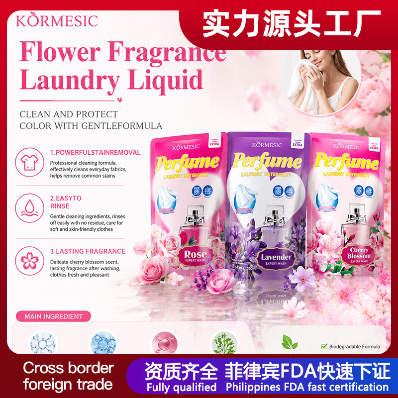 Detergente Líquido para Ropa con Fragancia Floral Suavizante con Fragancia Duradera