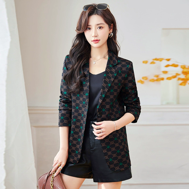 Autumn retro design classic suit jacket, high-quality style