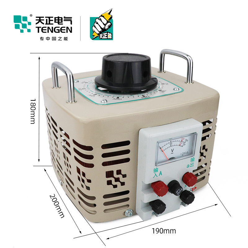 TENGEN天正电气TDGC2-2kva调压器2000w单相220v升降变压器0-250v|ms