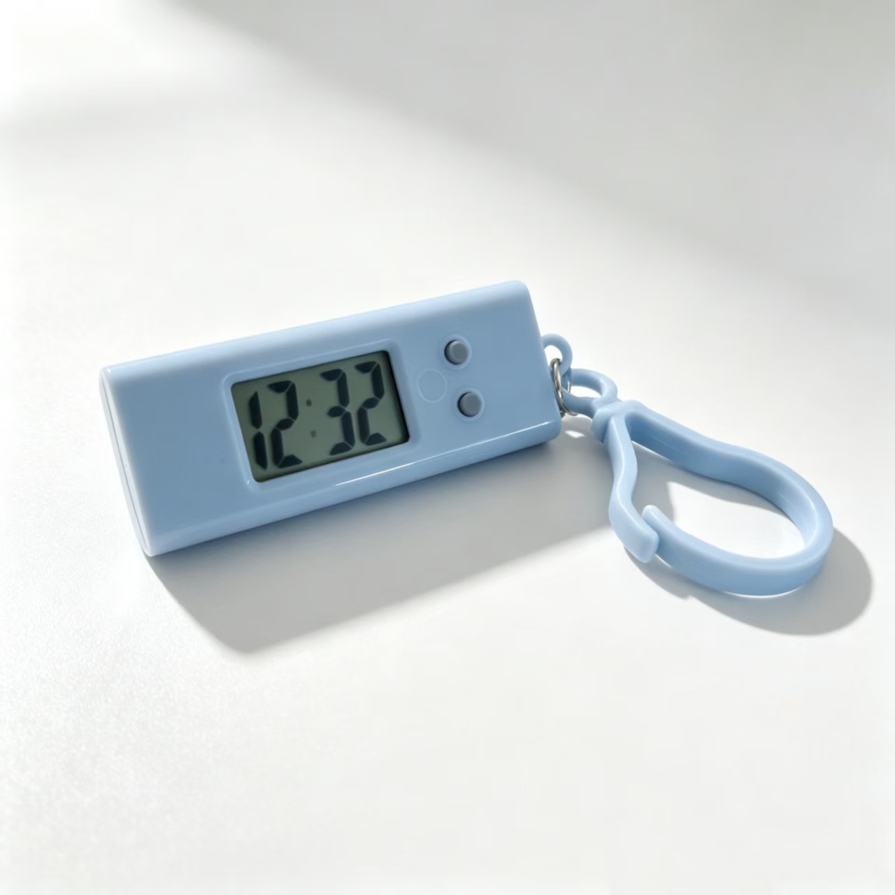 Small Hanging Watch Exam Watch Backpack Buckle Key Timer Mini Digital Clock Triangle Oval Digital