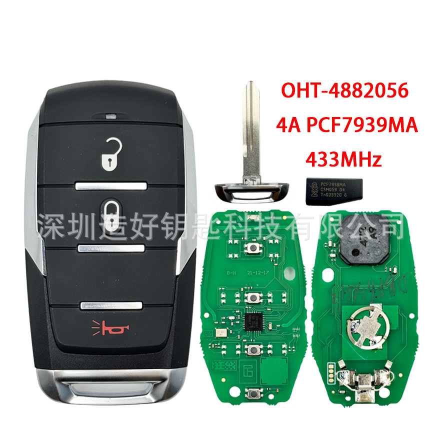 Oht-4882056 Smart Car Key for 2019-2020 Dodge Ram 1500 Pickup 4A 433