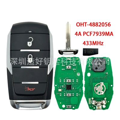 Oht-4882056 Smart Car Key for 2019-2020 Dodge Ram 1500 Pickup 4A 433 (Car Keys) - 01