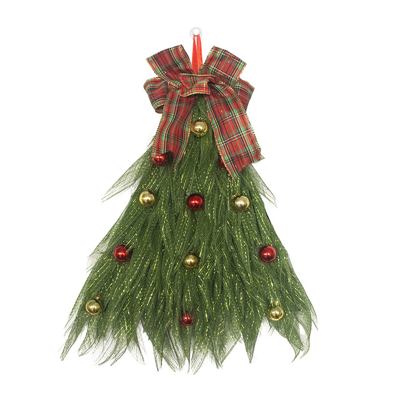 クリスマス装飾クリスマスツリー花輪手作りシミュレーションクリスマス花輪ショーウインドー道具配置ドア掛け装飾品|undefined