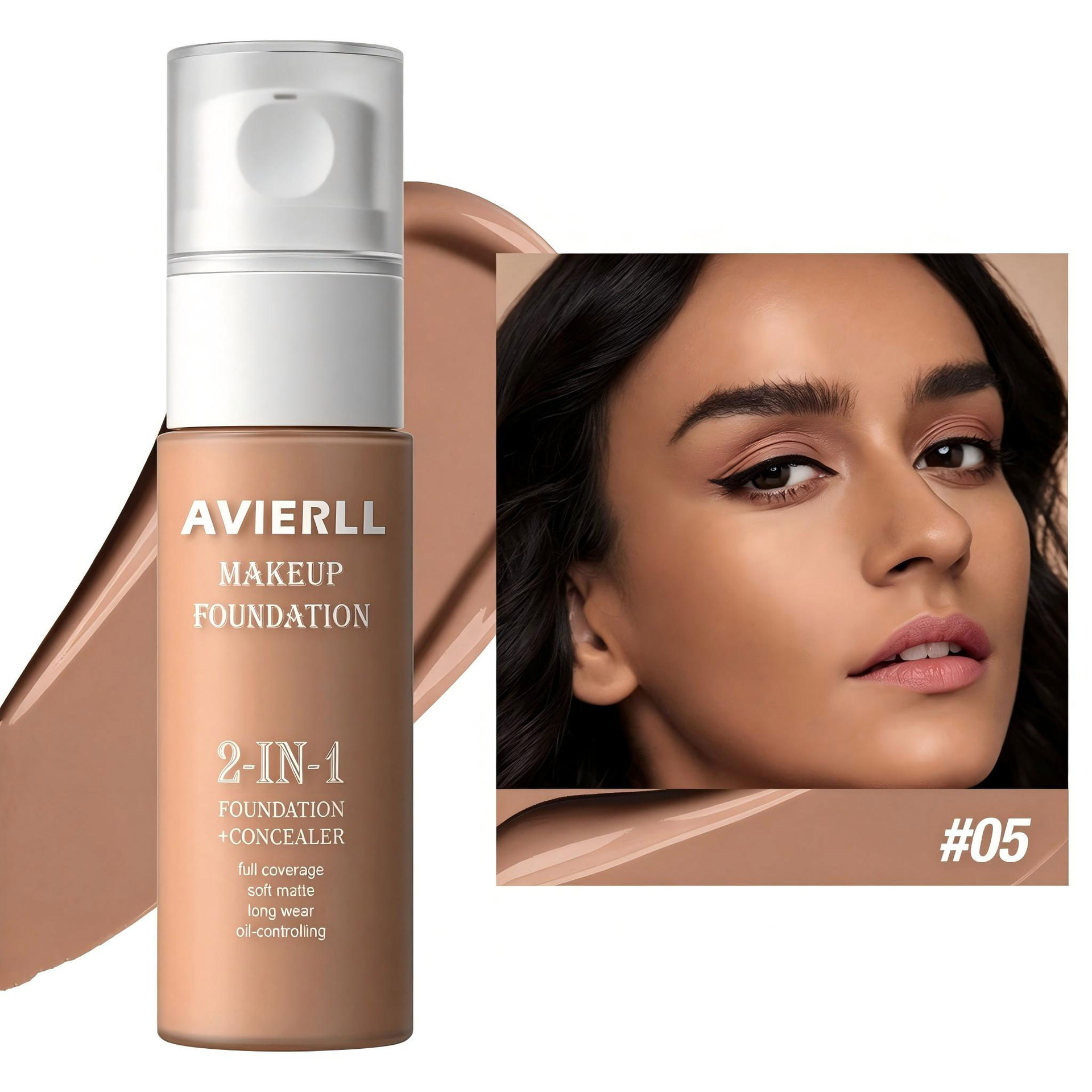 Transfronterizos para hidratar líquido de base de maquillaje duradero impermeable fácil de empujar para abrir el control de aceite de la base de bloqueo comercio exterior Inglés