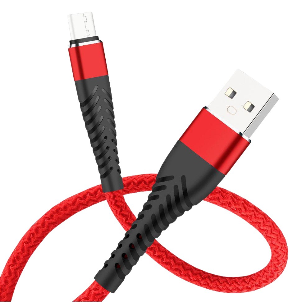 Cable DE DATOS trenzado de aguja de cola larga para Apple Android TypeC cable de carga del teléfono móvil 2.4A cable de carga rápida