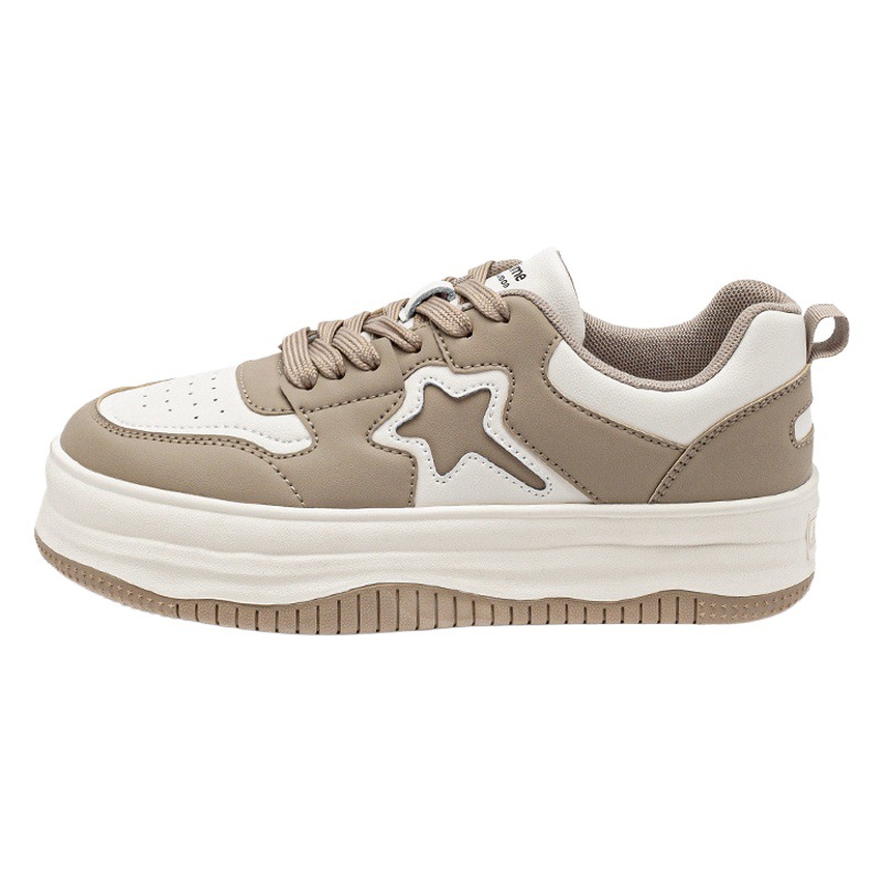 Zapatillas deportivas para mujer Augusden, otoño 2025, estilo campus, estilo influencer, suela gruesa, blancas, informales.