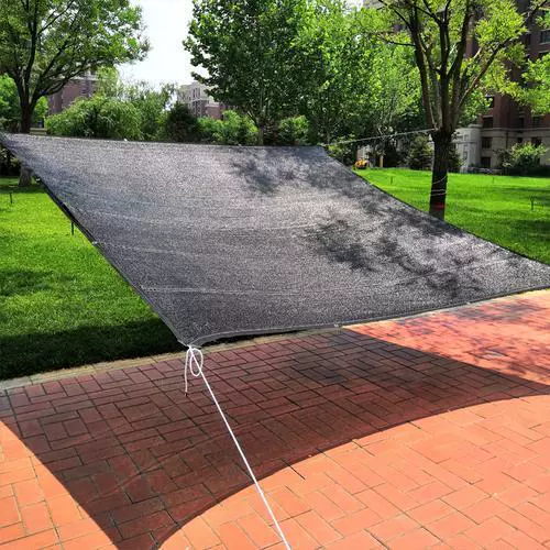 Черная солнцезащитная сетка для защиты от солнца, зашифрованная и утолщенная, антивозрастная, для наружного балкона, двора, теплоизоляции крыши, затенения дома.