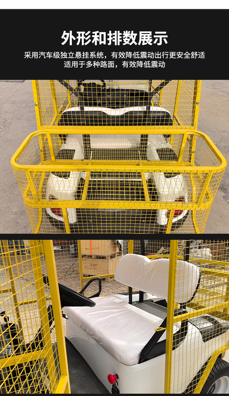 Electric Golf Ball Retriever Cart for Golf Courses, 2-Seater Golf Cart, Electric Golf Cart