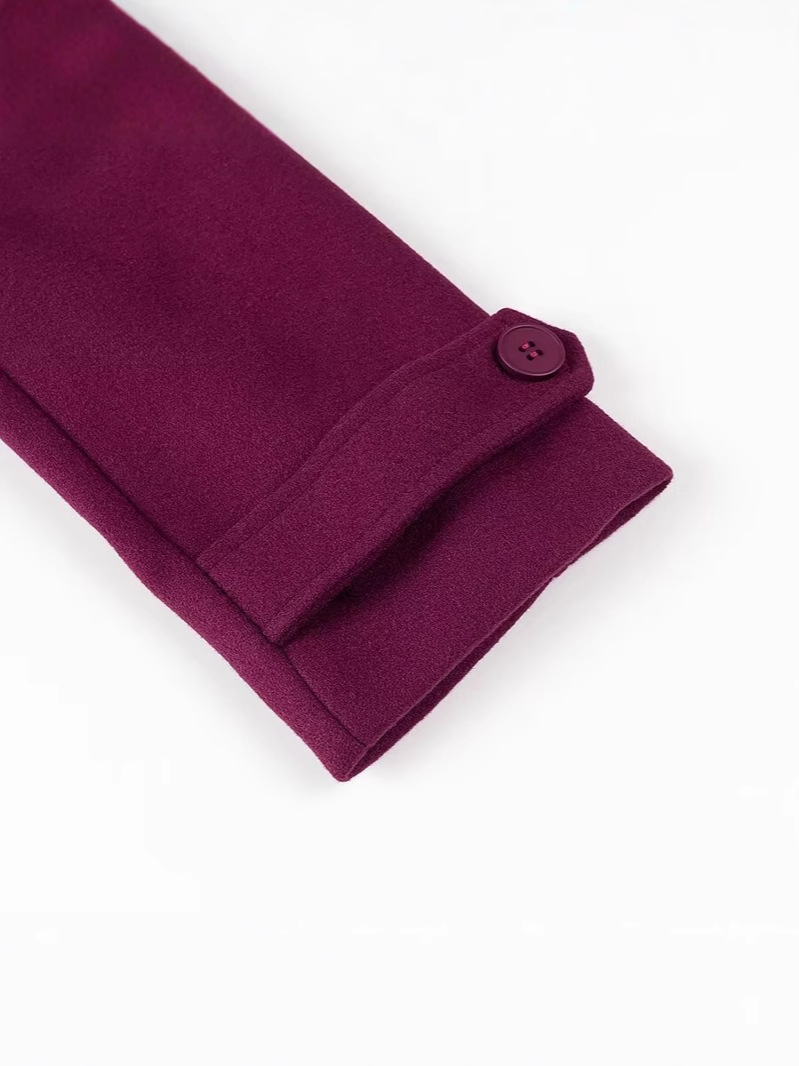 Cross-border women's clothing 2024 autumn and winter new European and American fashion casual plus size loose long woolen coat jacket women
