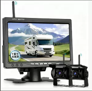 7 düyməli rəqəmsal simsiz avtomobil monitoru, yük maşınları və avtobuslar üçün