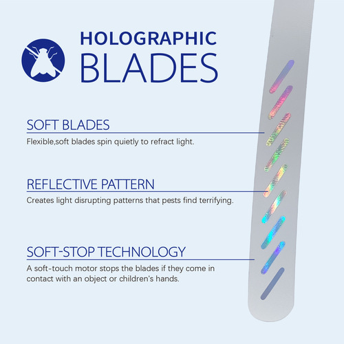 Retractable fan blade fly repellent fan indoor and outdoor multi-function automatic fly catching artifact USB charging FLYFANS