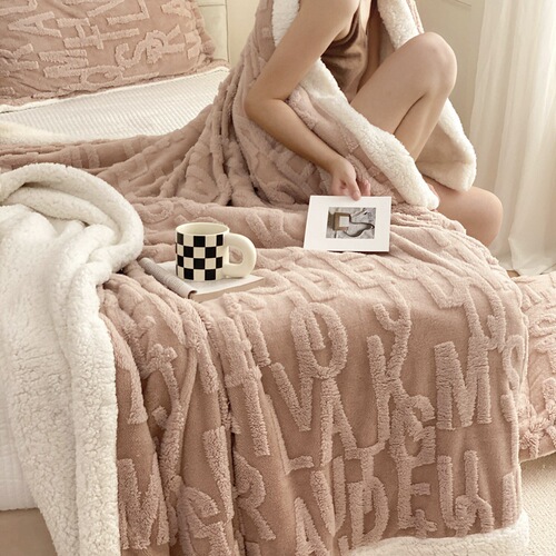 Factory Direct Sales Thick Tafetta Fleece Blanket Lamb Wool Blanket Fleece Student Nap Air Conditioning Blanket Bed Sheet Cover Blanket