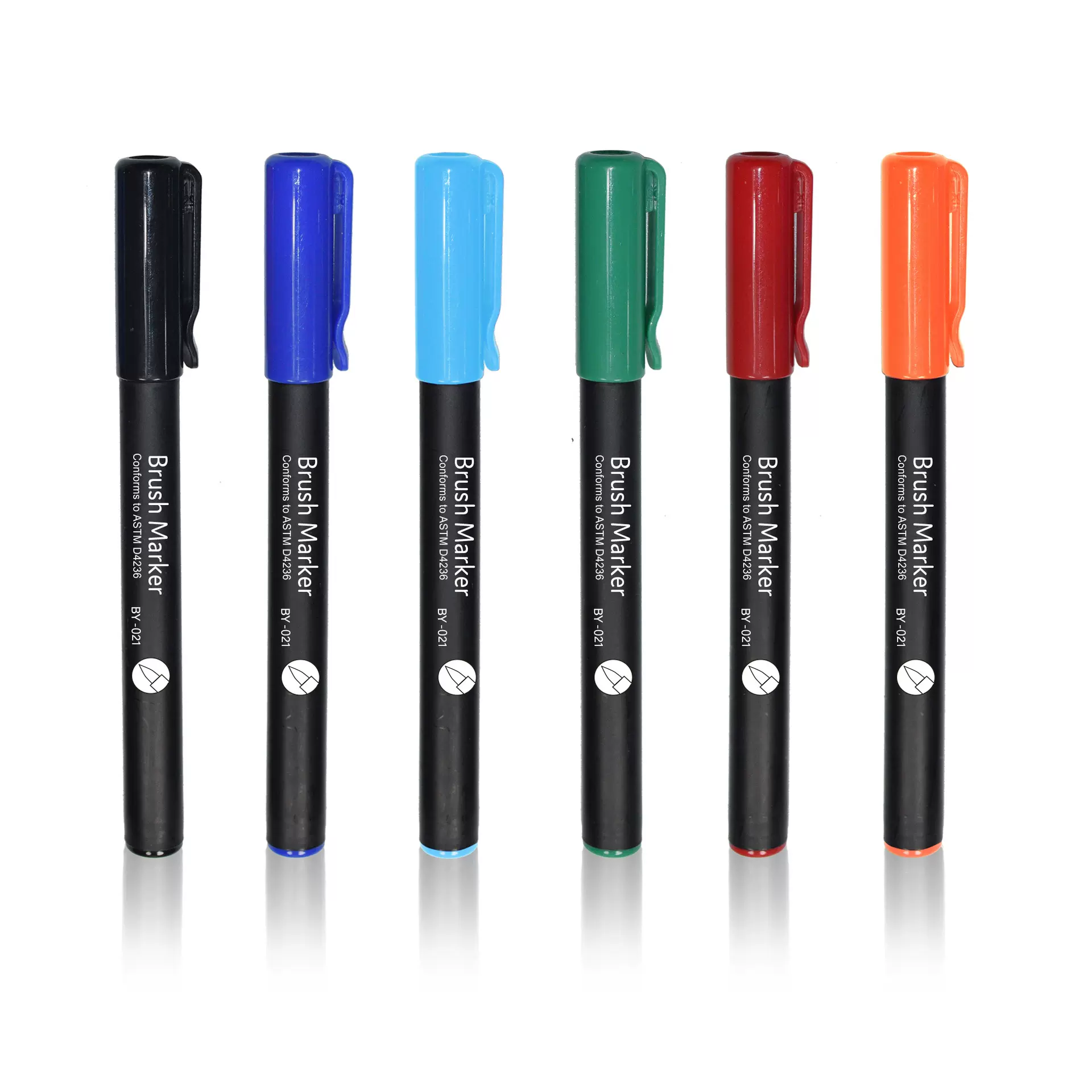 丙烯笔毛刷头定制logo颜色