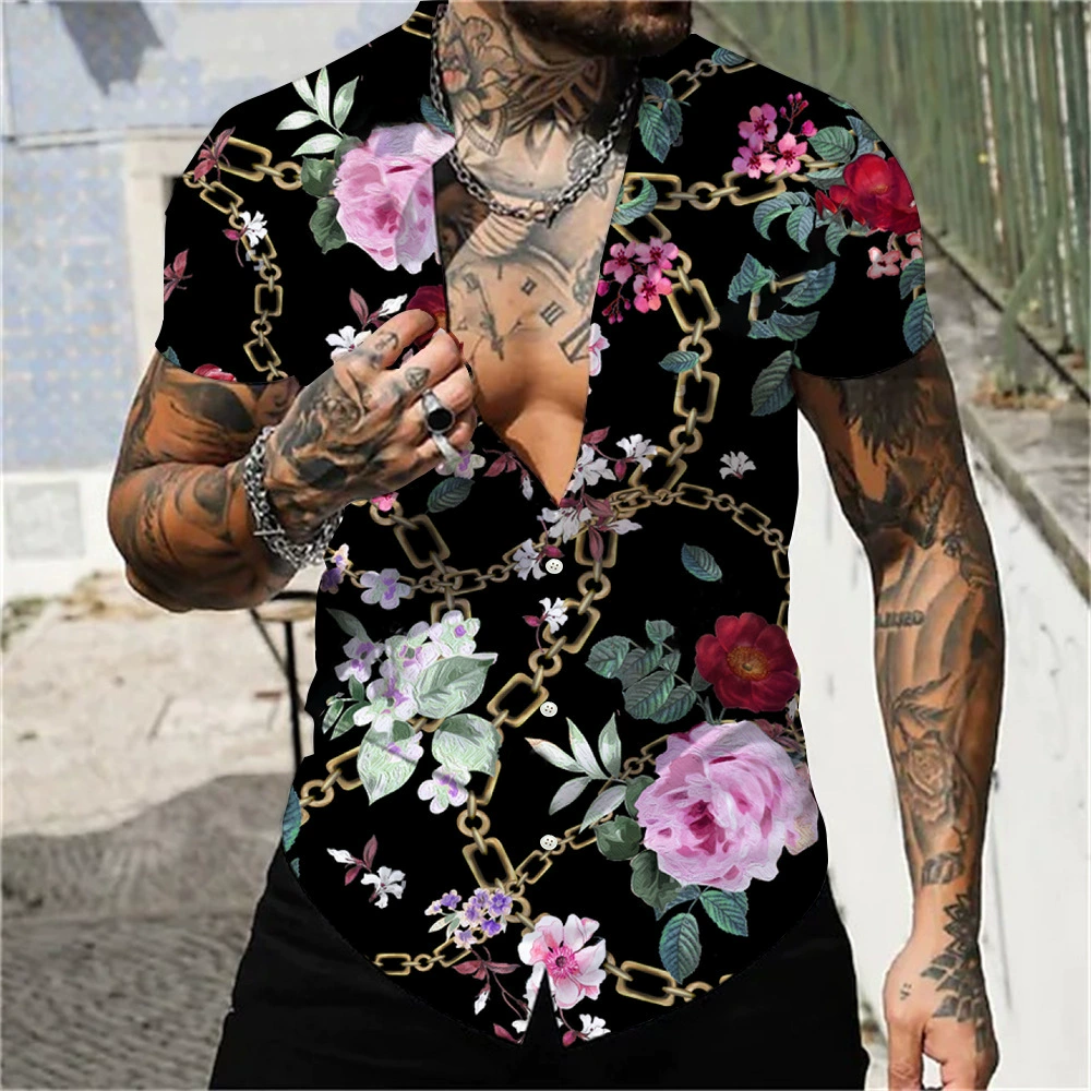 Летняя модная рубашка, 3D, velikiy razmer, Aliexpress