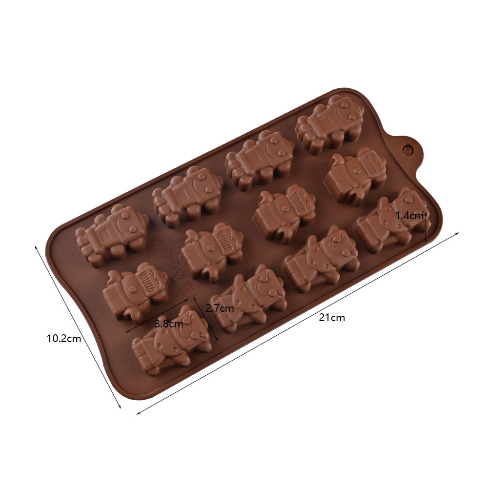 Molde de Silicona para Chocolate DIY, Multiuso con Formas de Dibujos Animados para Repostería
