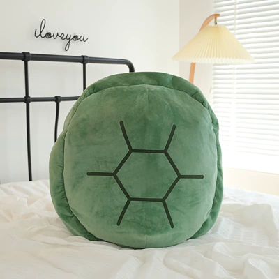 Zhao Lusi's Same Style Turtle Shell Wearable Clothing Plush Toy Oversized Turtle Shell Pillow Doll Plushie (Oyuncaq yastıqlar) - green-60cm
