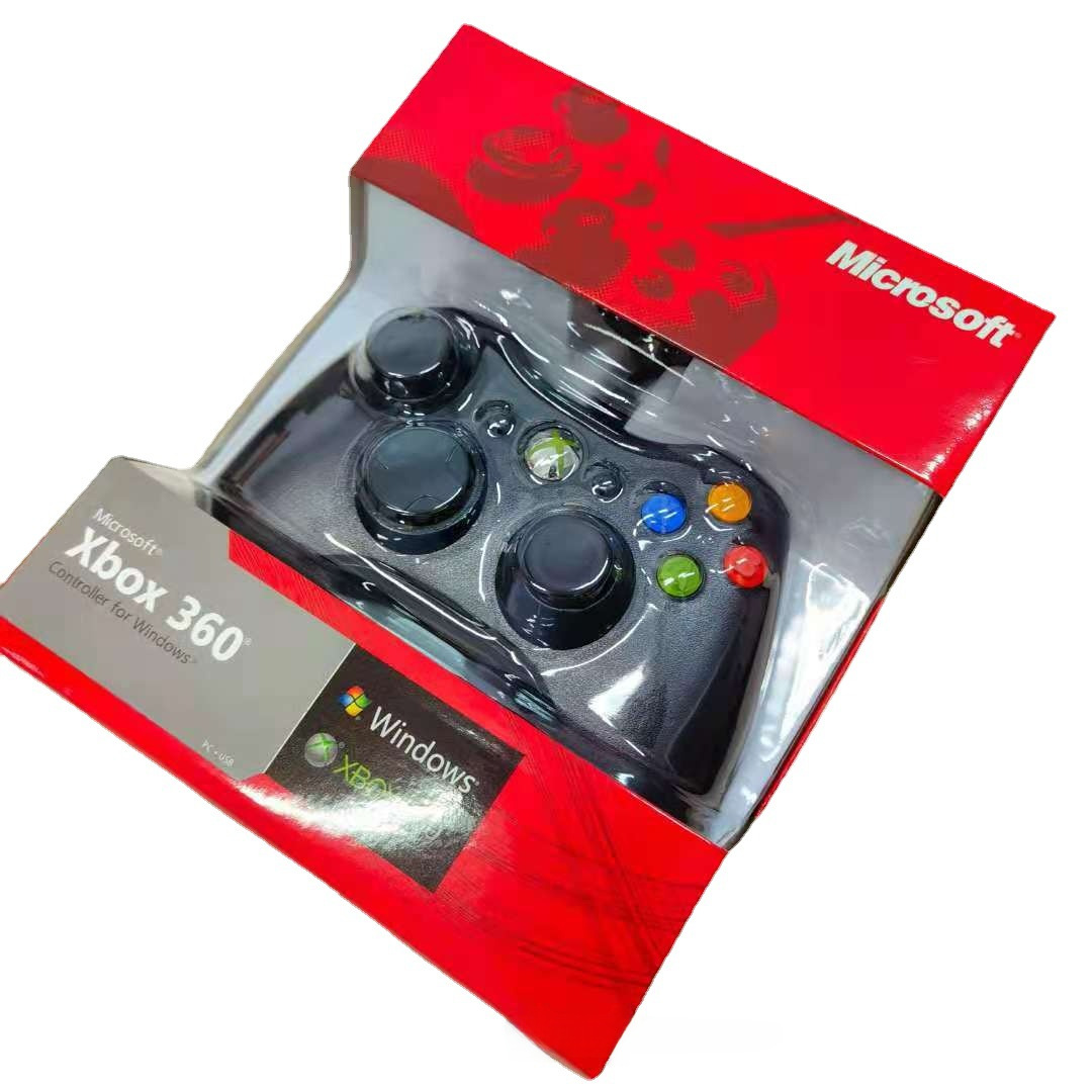 热销Xbox360有线手柄 (XBOX360)xbox360有线手柄 红色包装