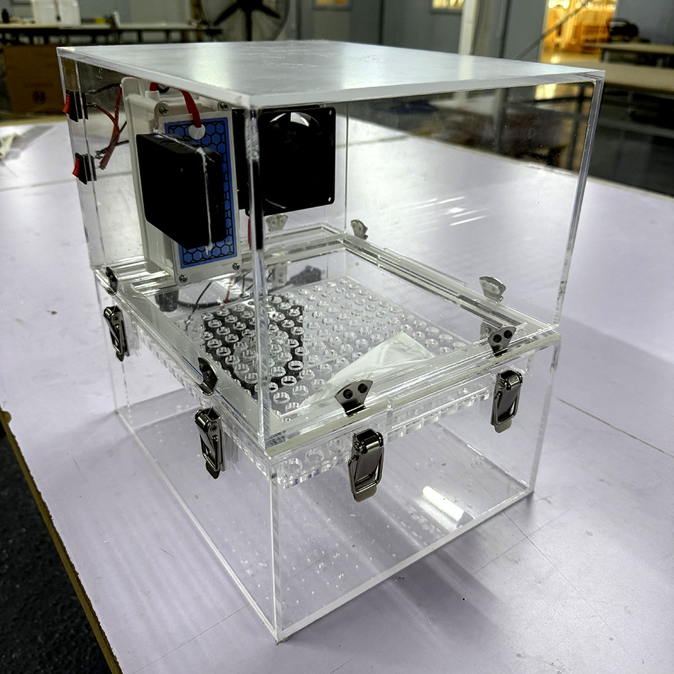 定制亚克力臭氧实验装置 有机玻璃透明臭氧仪器 实验器材定做厂家