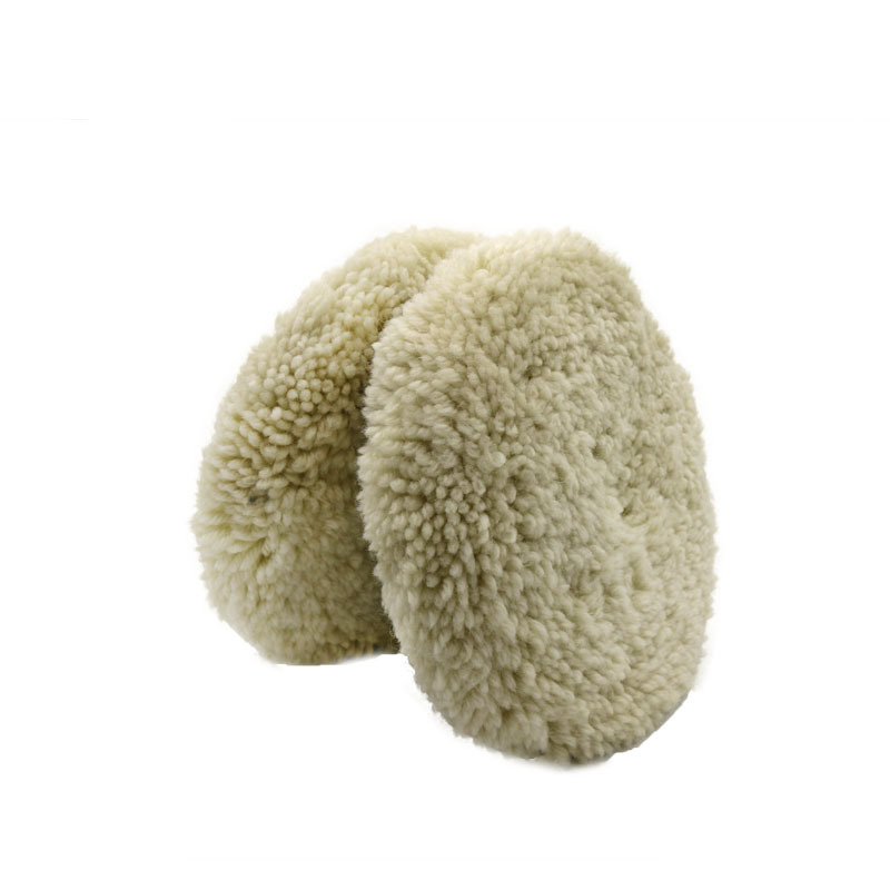 Disco de pulido de lana de doble cara 7 pulgadas para belleza y pulido de coche corte pesado