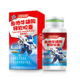 汤臣倍健 鱼油牛磺酸锌软胶囊 DHA 90粒 孕妇学生通用 正品积分