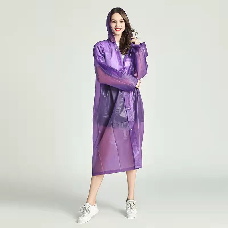 Impermeable de Una Pieza para Adultos de EVA, Reutilizable y Portátil, para Exteriores y Viajes image 10