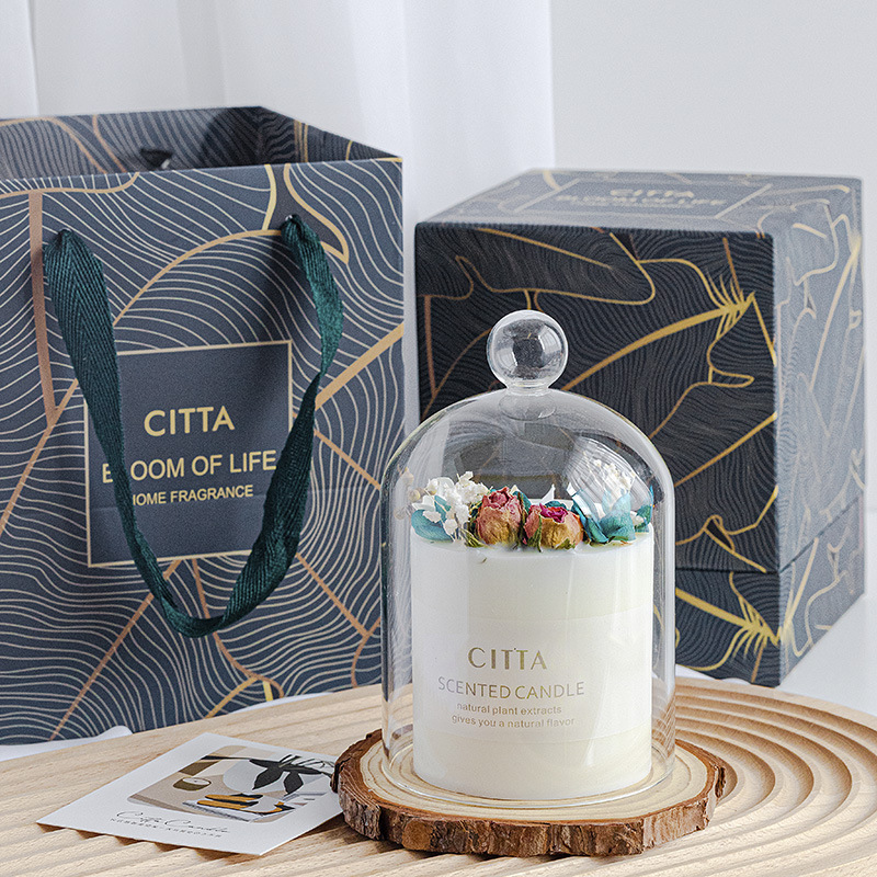 Navidad flores secas de incienso, decoración de vacaciones, adornos de regalo, buena caja de regalo, decoración de fragancia, set no tóxico