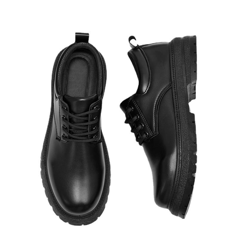 Herren Freizeitschuhe Aus Leder Im Britischen Arbeitsstil Bequem_voghion.com