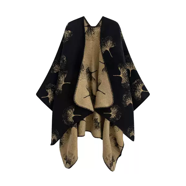 Yunnan Lijiang Qinghai Travel Photography Celebrity Ethnic Style Shawl Cloak for Women, Autumn and Winter Thickened Coat Cape for Men