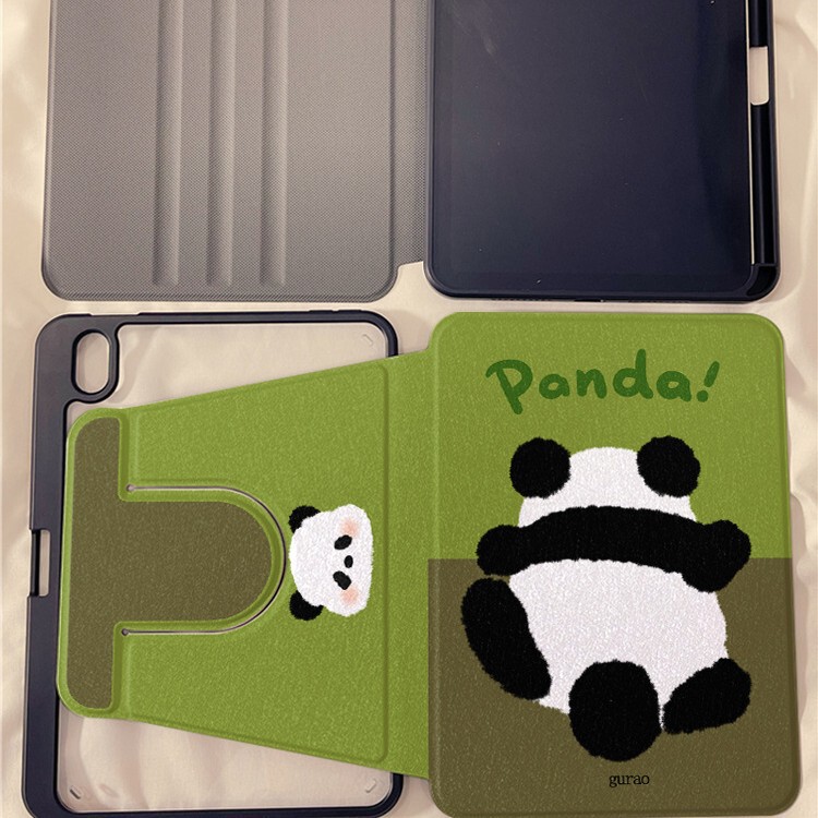 Cute Panda 360 Apple iPad Air7/6/5 Tablet Protective Case Pro Tablet Case 11/10/9 Protective Case Cute Panda 360 Apple iPad Air7/6/5 Tablet Protective Case Pro Tablet Case 11/10/9 Protective Case