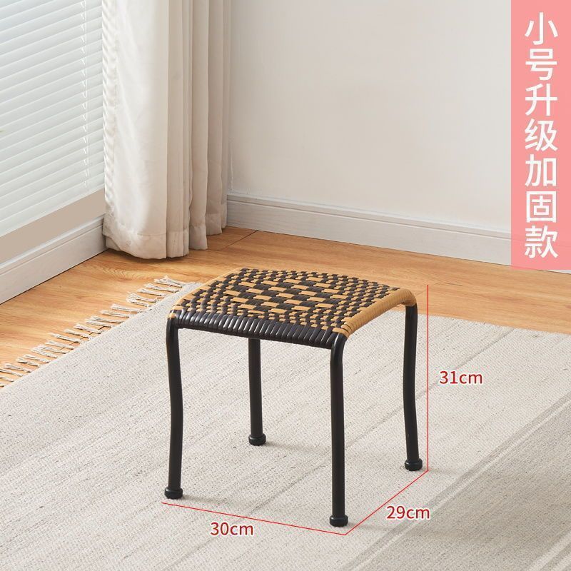 家用小藤椅子靠背椅客厅阳台家用休闲手工编织藤椅矮凳子餐椅特价|undefined