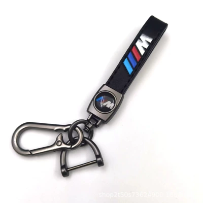 Other Automotive Exterior Supplies Keychain Car Logo Leather - bmw-m-matt-gunmetal-lambskin-hanging-clock