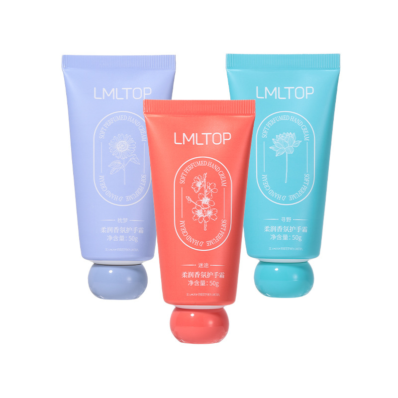 LMLTOP fragancia suave crema de manos serie hidratante Cuidado de las manos Anti-agrietamiento crema de manos LML2048