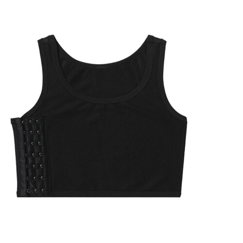 Les Corset Seamless Thin Wrap Breast Shaping Underwear Handsome T Big Breast Show Small Shockproof Breast Reduction Sports Vest Female Student