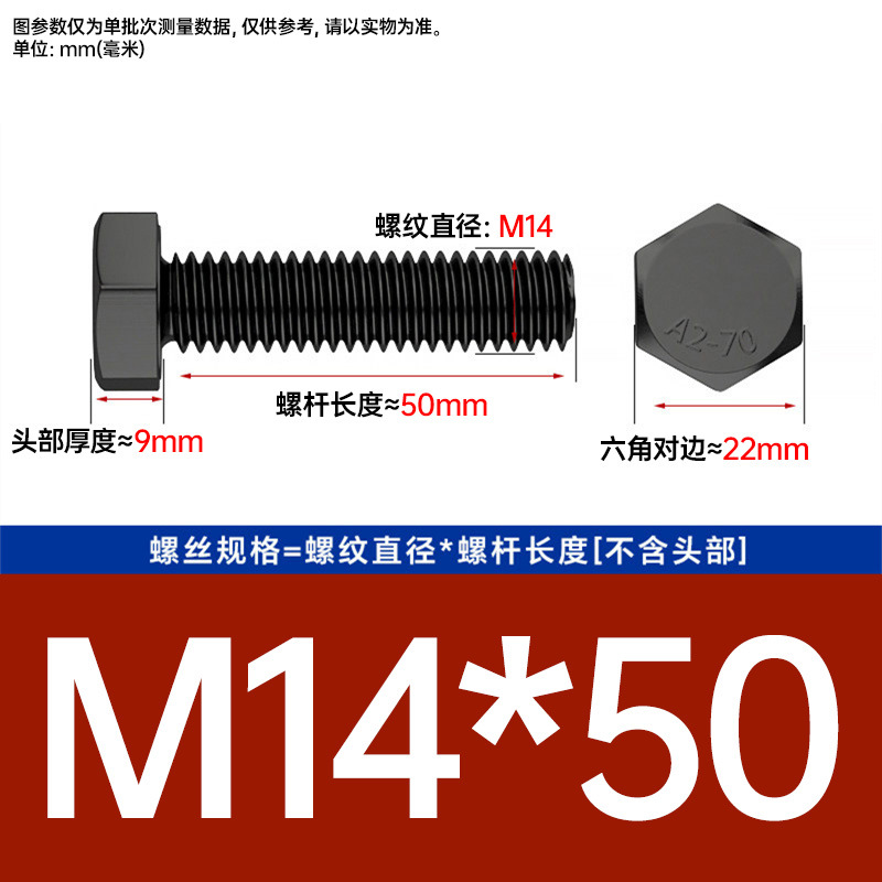 Болт шестигранный Johnson M14x50