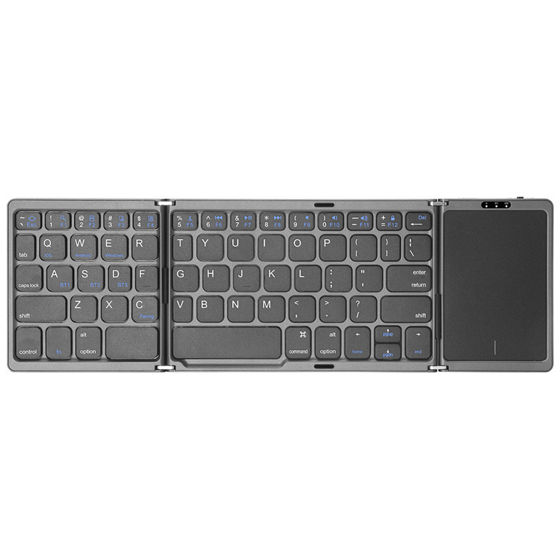 新型b 089t三折りたたみキーボード携帯超薄型無線ミニbluetoothタッチパッド付き三モード三チャンネルキー|undefined
