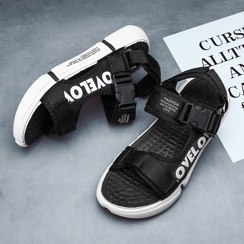2023新款夏季男涼鞋兩穿涼拖防滑外穿休閒時尚百搭大碼跨境批發