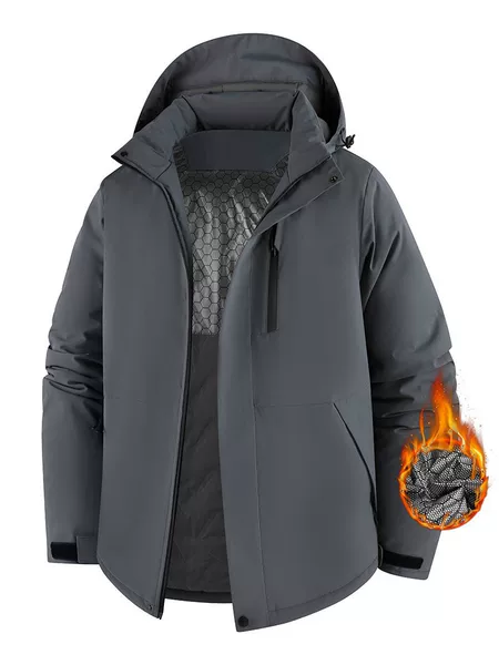 Cross-border graphene cotton jacket for men, Camel brand, new autumn and winter style, with added fleece and thickness for warmth and cold protection, unisex