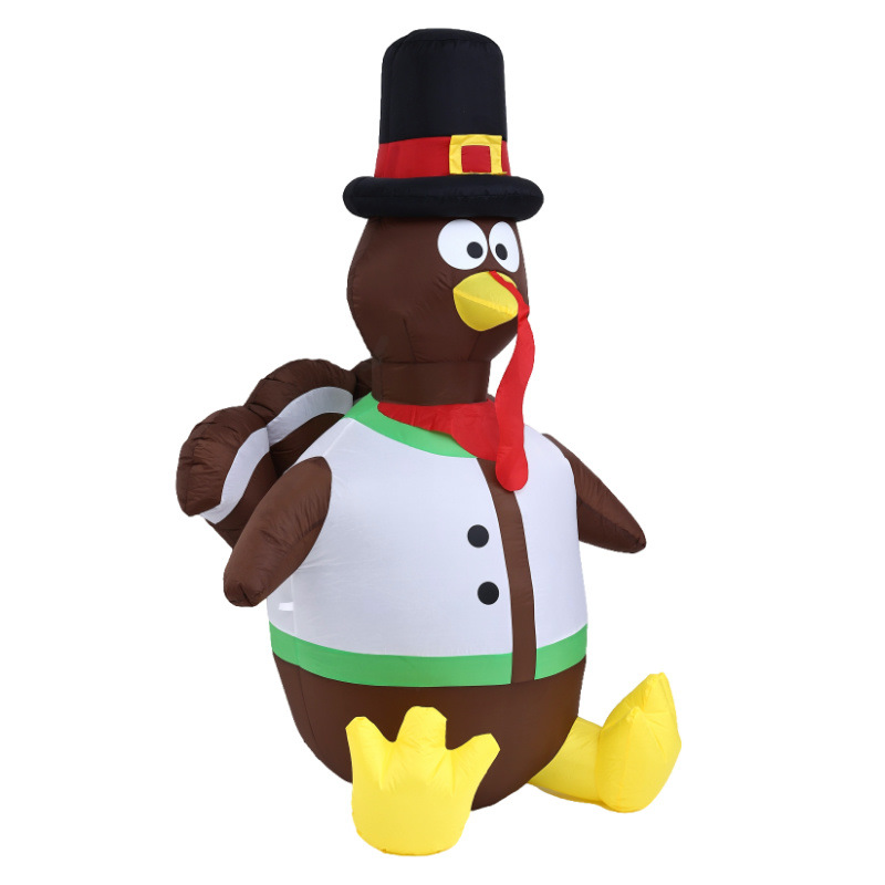 Decoración festiva transfronteriza de 1,8 m iluminación de color blanco Turquía Acción de Gracias / decoración de patio / molde inflable