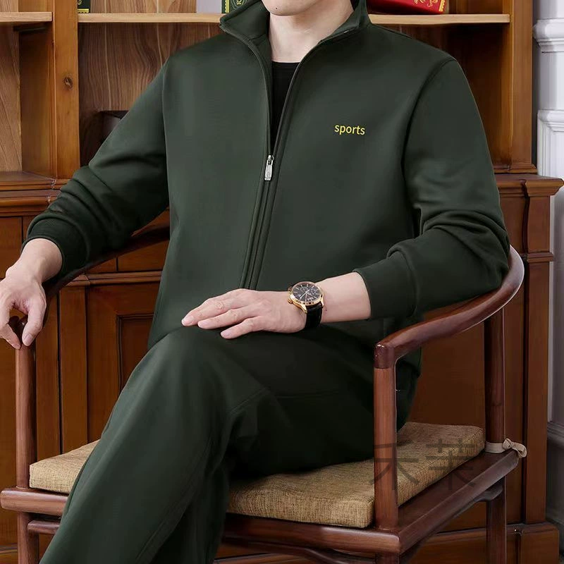 Спортивный костюм мужской весенний и осенний спортивный костюм среднего возраста