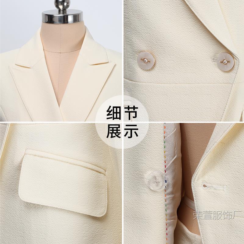 职业装西装套装女秋季款黑色修身气质美容院售楼部通勤西服工作服|undefined