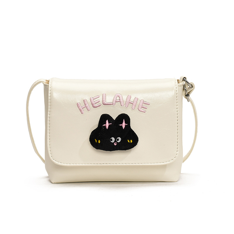 Caricatura lindo gatito niñas y niños bolsos de hombro letras extranjeras bolsos de bebé otoño y invierno nuevos bolsos de niños