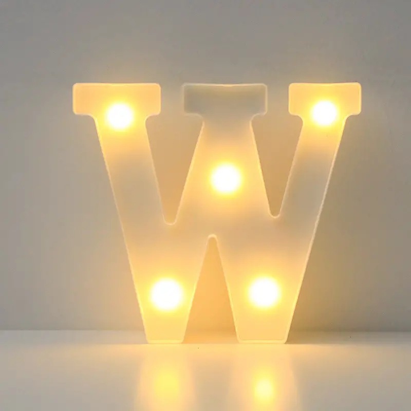 Amazon (16cm) LED blanco inglés número de letras lámpara de cumpleaños propuesta de matrimonio atmósfera lámpara LED lámpara decorativa